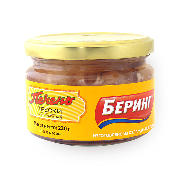 Печень трески Беринг натуральная