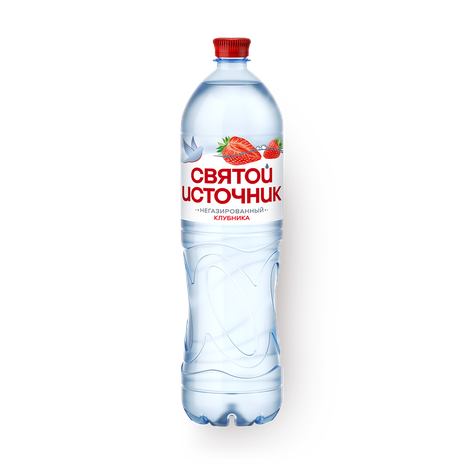 Вода «Святой источник» со вкусом клубники негазированная