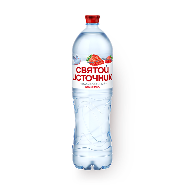 Вода «Святой источник» со вкусом клубники негазированная