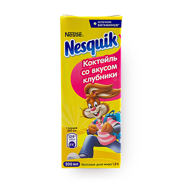 Коктейль со вкусом клубники Nesquik