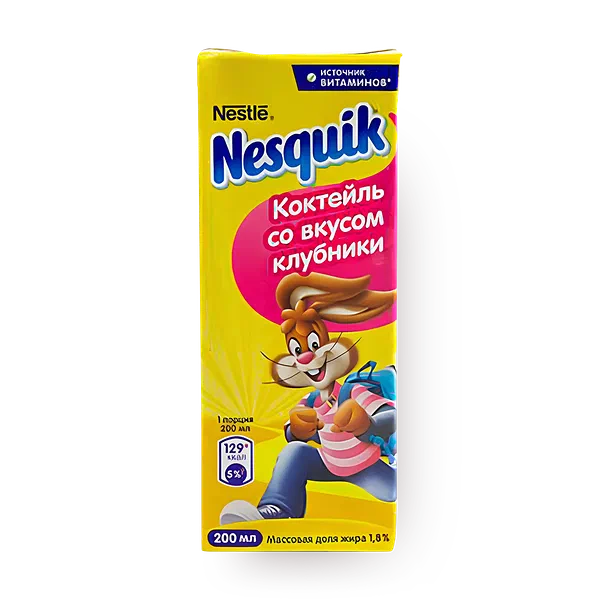 Коктейль со вкусом клубники Nesquik