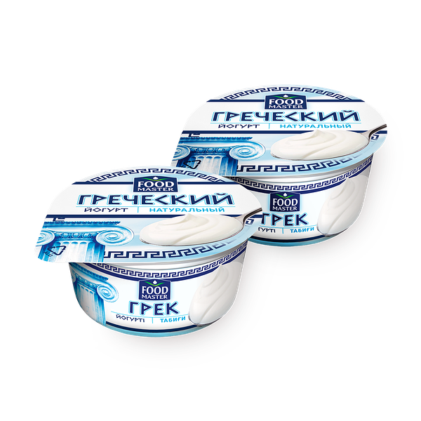 Йогурт греческий «Фудмастер», натуральный 8,4%, 130 g - 2 упаковки