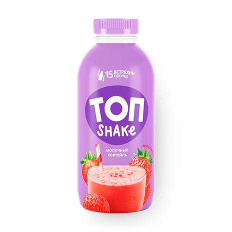 Коктейль молочный «Топ» Shake клубника 2%