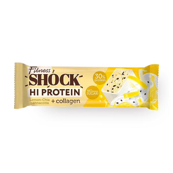Батончик глазированный FitnesShock Shaker лимон-чиа