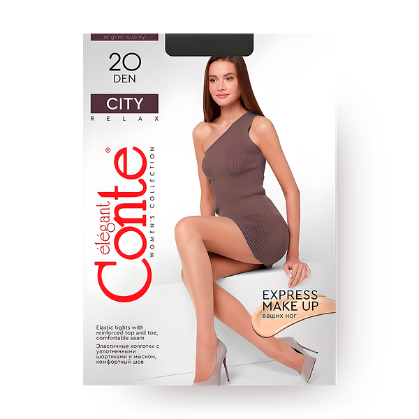Колготки женские Conte Elegant City 40 Den размер 3 цвет Nero