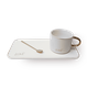 Кружка и тарелка керамические XJRJ белый
