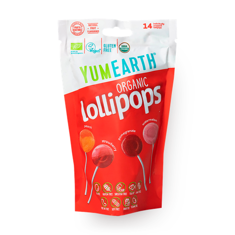 Леденцы органические Lollipops YumEarth фруктовые