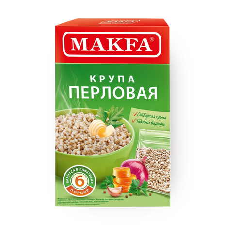 Крупа перловая Makfa в варочных пакетах