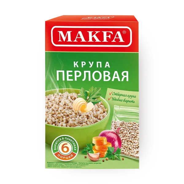 Крупа перловая Makfa в варочных пакетах