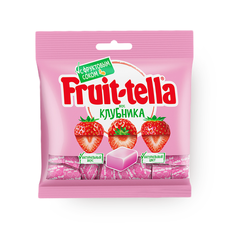 Конфета жевательная Fruit-tella клубника