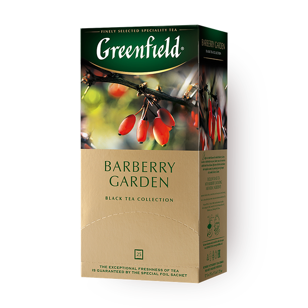 Чай чёрный Barberry Garden Greenfield в пакетиках