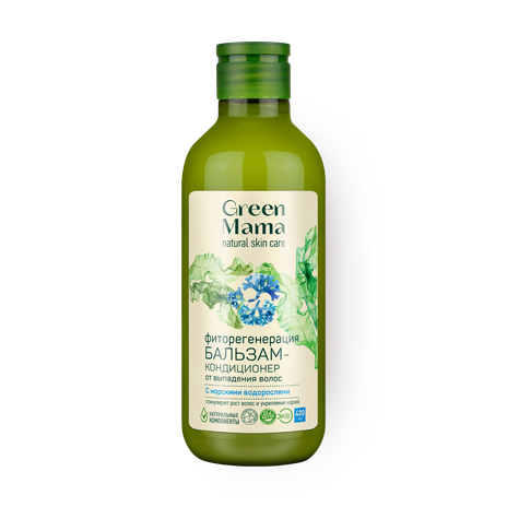 Бальзам-кондиционер Green Mama Фиторегенерация от выпадения волос с морскими водорослями