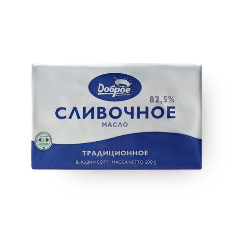 Масло сливочное 82,5% «Доброе деревенское утро»