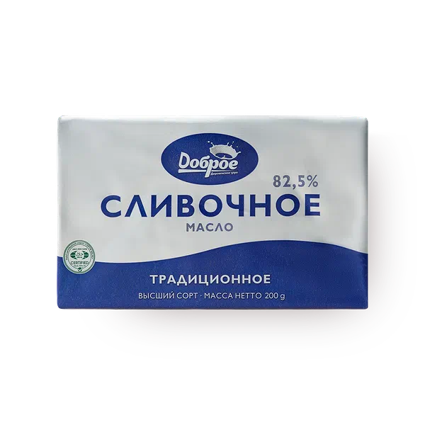 Масло сливочное 82,5% «Доброе деревенское утро»