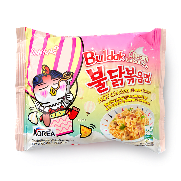 Лапша быстрого приготовления Samyang острая курица в соусе карбонара