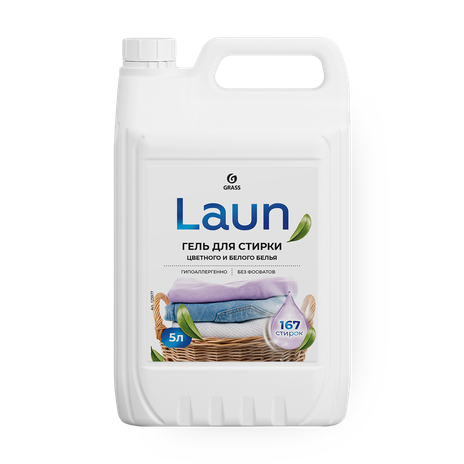 Гель для стирки Grass Laun для цветного и белого белья