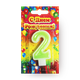 Свеча Цифры 2 Candles Asia