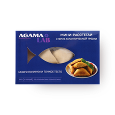 Мини-расстегаи Agama с филе трески — купить с доставкой из Яндекс Лавки