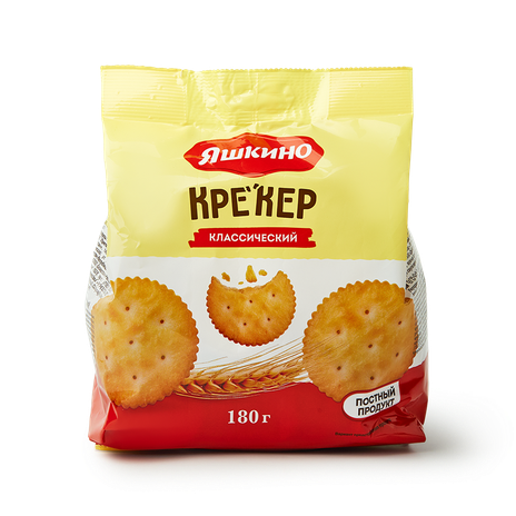 Крекер Классический «Яшкино», 180 г — купить с доставкой из Яндекс Лавки