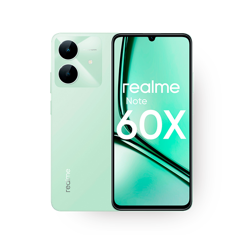 Смартфон Realme Note 60x 4/128 Гб зелёный RU Dual nano SIM, 1 шт