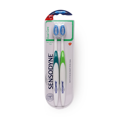 Sensodyne double protection toothbrush for sensitive teeth
