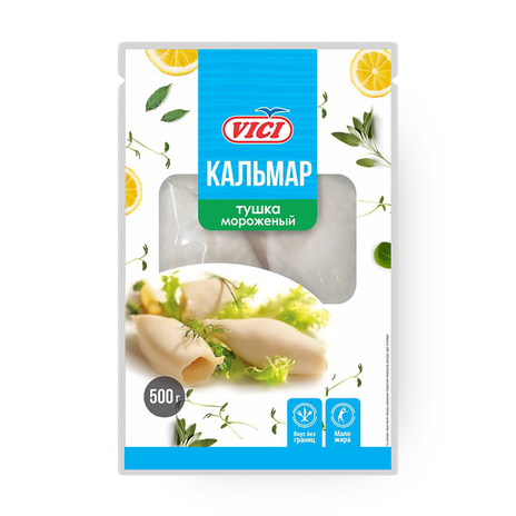 Кальмар без кожи Vici Дальневосточный сыромороженный