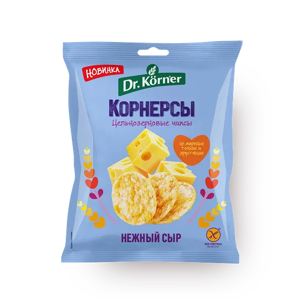 Чипсы цельнозерновые кукурузно-рисовые с сыром