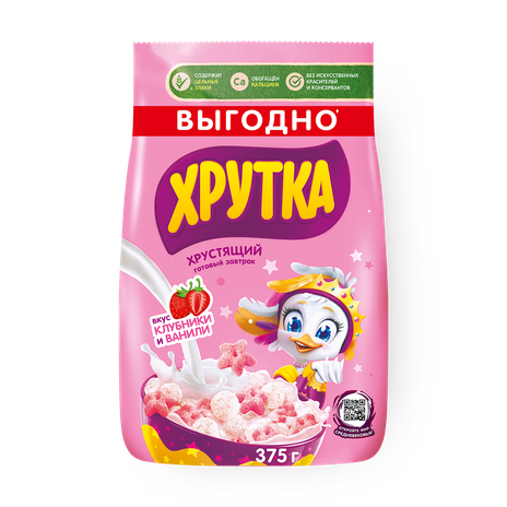 Готовый завтрак «Хрутка» Клубнично-ванильное настроение