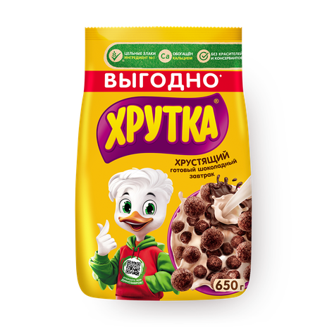 Готовый шоколадный завтрак «Хрутка» обогащенный кальцием
