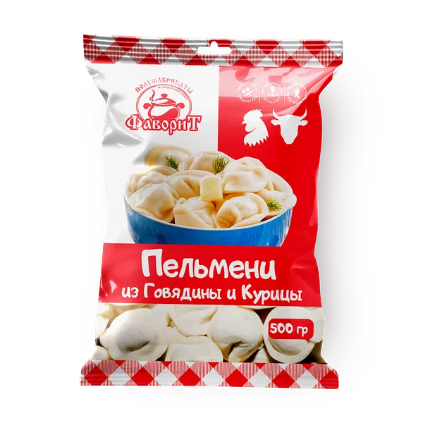 Пельмени из говядины и мяса курицы «Фаворит»