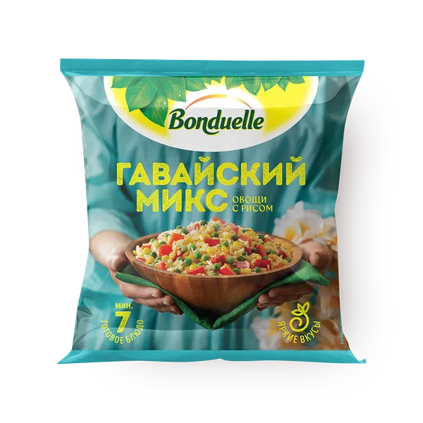 Гавайский микс Bonduelle овощи с рисом замороженный
