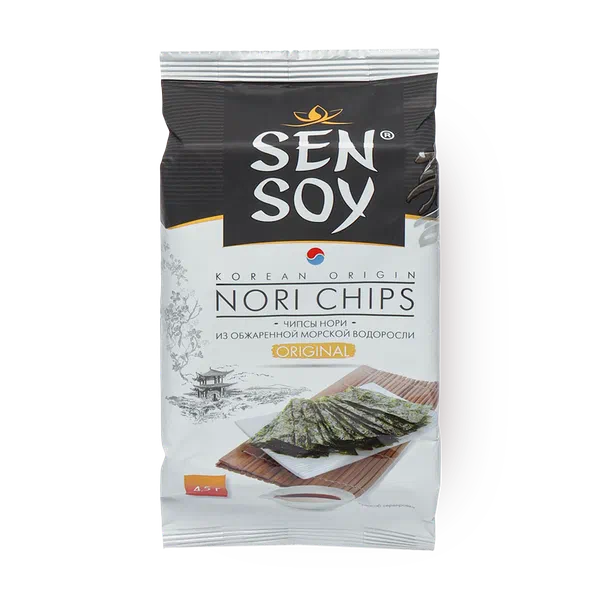 Чипсы Sen Soy Premium Нори Original из морской капусты 4,5 г