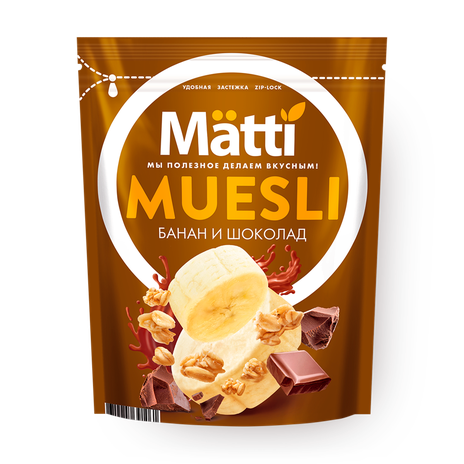 Мюсли Matti банан и шоколад