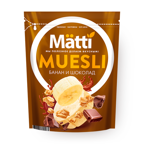 Мюсли Matti банан и шоколад