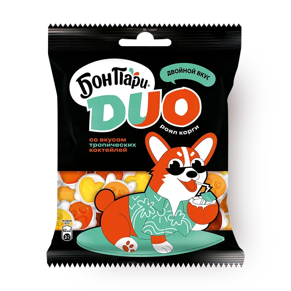 Мармелад жевательный Duo «Бон Пари» cо вкусом тропических коктейлей