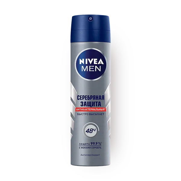 Дезодорант-антиперспирант Nivea Men Серебряная защита спрей