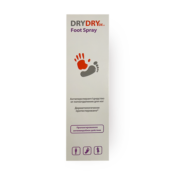 Антиперспирант Dry Dry Foot Spray с парфюмом