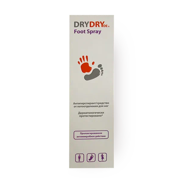 Антиперспирант Dry Dry Foot Spray с парфюмом