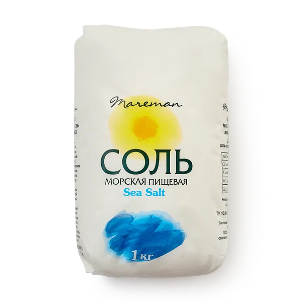 Соль морская Mareman средний помол