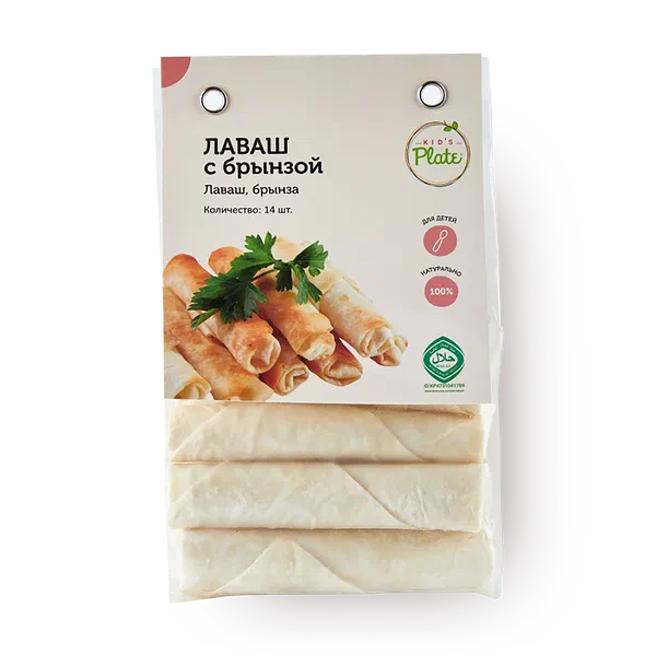 Лаваш Kid's Plate с брынзой замороженный 14 шт