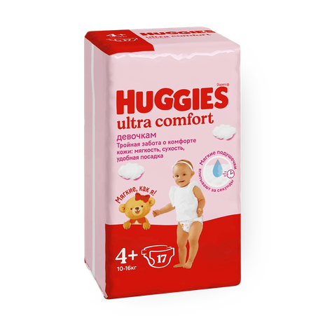 Подгузники Huggies Ultra Comfort 4+ 10-16 кг