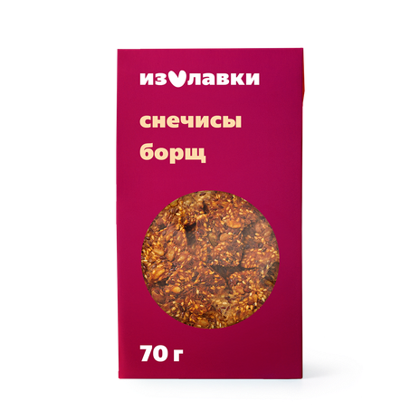 Снеки-хлебцы снечисы «Из Лавки» со вкусом кубанского борща без добавления сахара и без глютена