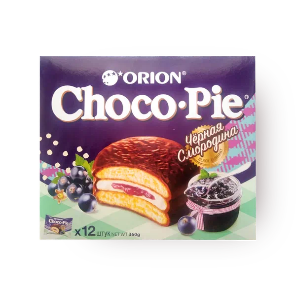 Пирожное Orion Choco-Pie чёрная смородина