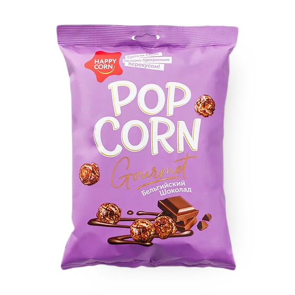 Попкорн Happy Corn со вкусом бельгийского шоколада