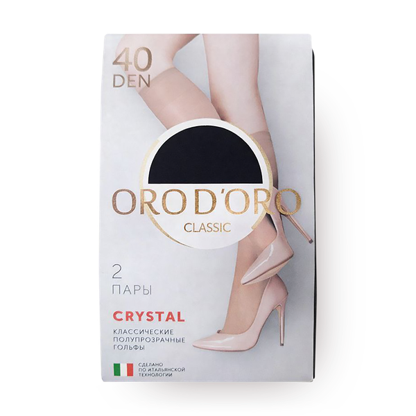 Гольфы женские Orodoro Сrystal 20 Den цвет Nero размер 23-25