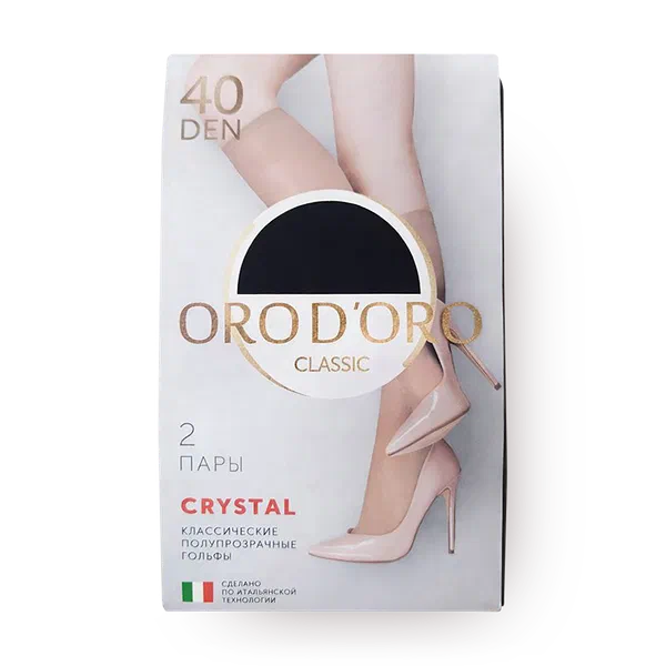 Гольфы женские Orodoro Сrystal 20 Den цвет Nero размер 23-25