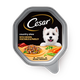 Canned dog Cesar with chicken, veg & parsley