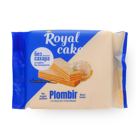 Вафли Rex Royal Cake пломбир на сорбите