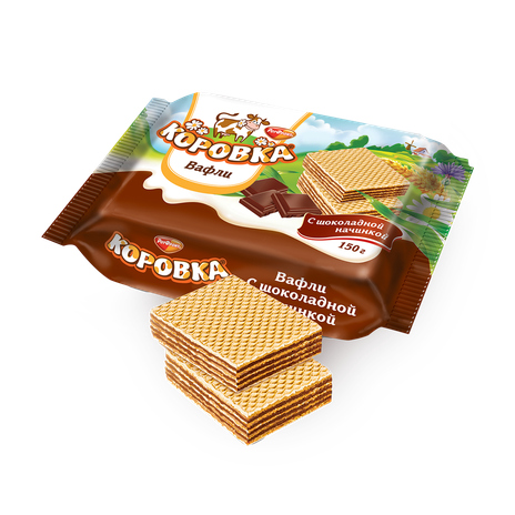 Вафли «Коровка» с шоколадной начинкой