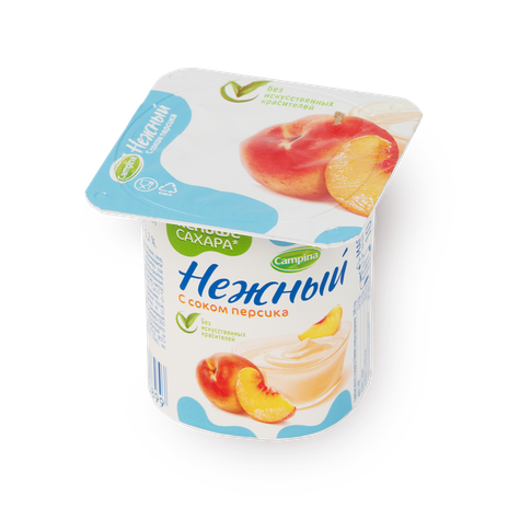 Продукт йогуртный Campina Нежный с соком персика 1,2%